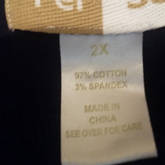 #0022 PER SE DARK NAVY BLAZER 2X - Picture 2 of 3